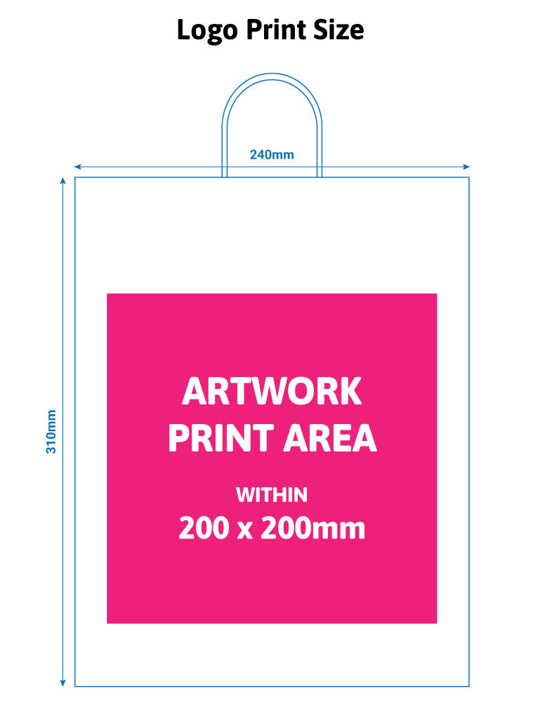 240x110x310mm Kraft Printed Paper Carrier Bags – Midpac Printed Packaging