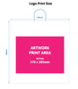 450x170x480mm White Printed Paper Carrier Bags