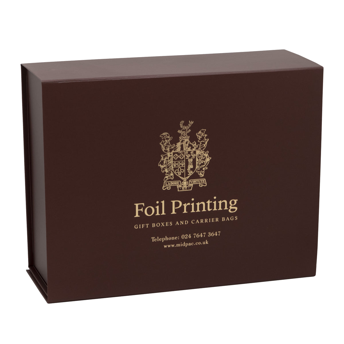 Matt Chocolate Foil Printed Boxes 220x280x110mm – Midpac Printed Packaging