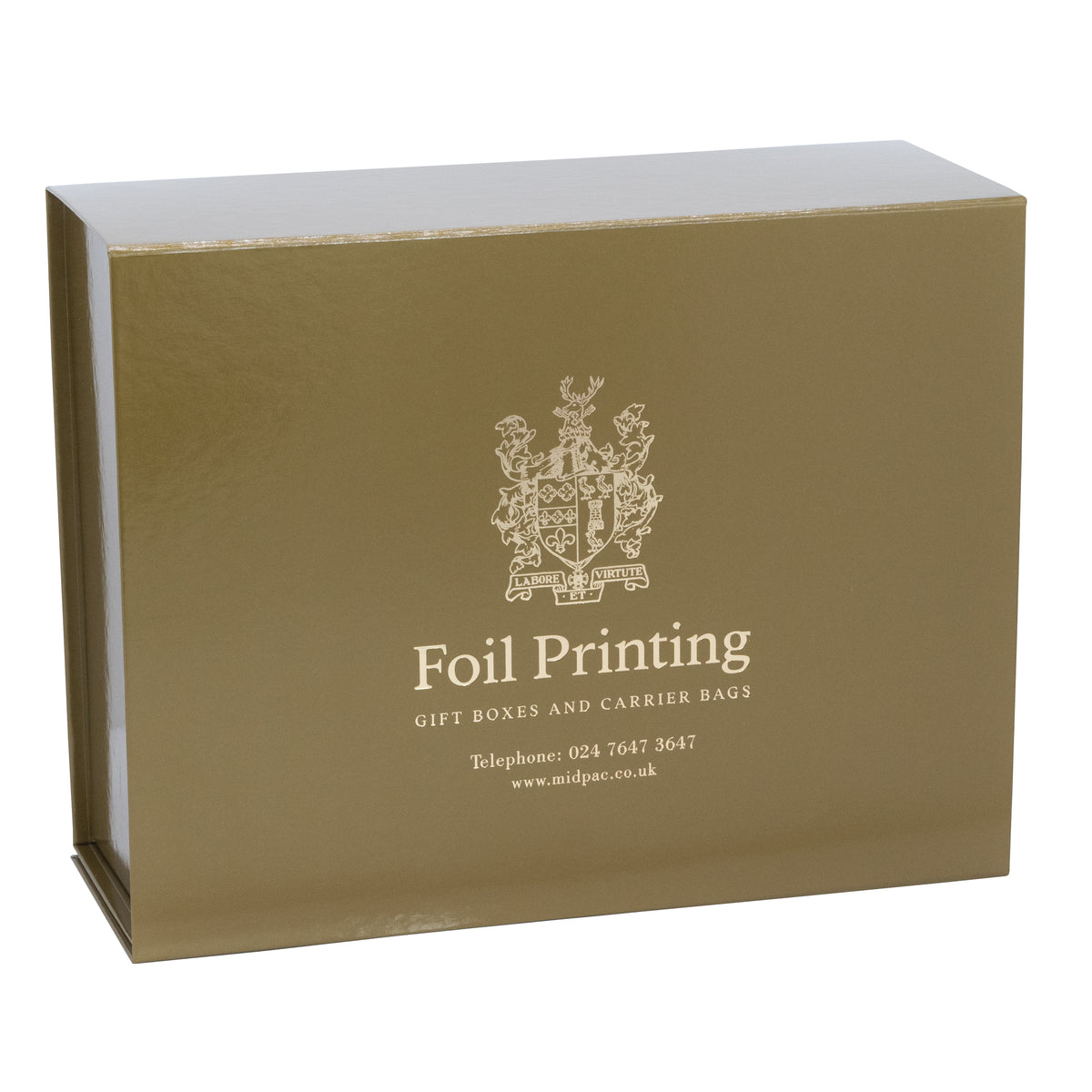 Gloss Gold Foil Printed Boxes 160x200x80mm – Midpac Printed Packaging
