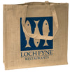 Printed Jute Bags - Self Loop Handle