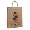 240x110x310mm Brown Printed Paper Carrier Bags