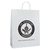 320x120x420mm White Printed Paper Carrier Bags