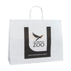 400x120x310mm White Printed Paper Carrier Bags