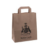 220x110x255mm Brown Taped Digital Printed Carrier Bags