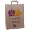 320x140x420mm Brown Taped Digital Printed Carrier Bags