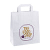 260x140x300mm White Taped Digital Printed Carrier Bags