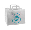 260x175x245mm White Wide Based Printed Paper Carrier Bags