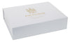 Matt White Foil Printed Boxes 220x340x70mm